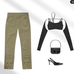 LPL Label Paint Splash Carpenter Trousers